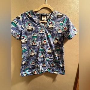 Pediatric Print Scrub Top